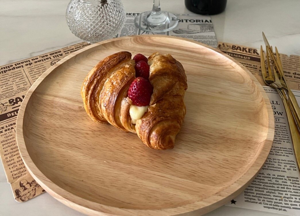 Croissant Custard Strawberry