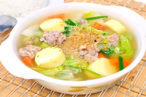ต้มจืดเต้าหู้หมูสับ