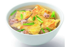 008 : แกงจืดไข่น้ำหมูสับ / Thai Omelet Soup