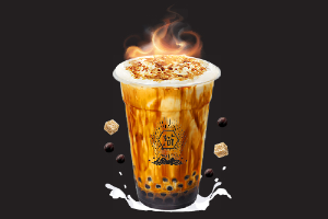 Brown Sugar Boba Latte + Crème Brûlée