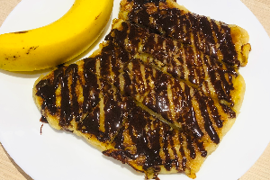 โรตีกล้วย+ช็อคโกแล็ต