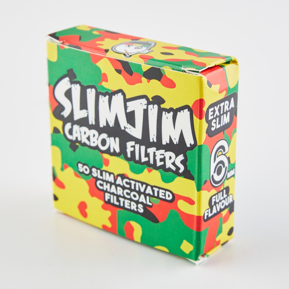 Slimjim 6MM Camo Carbon Filters (Pack of 50)