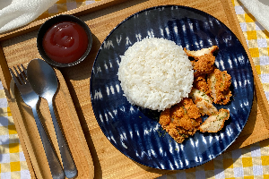 ข้าวไก่ทอด