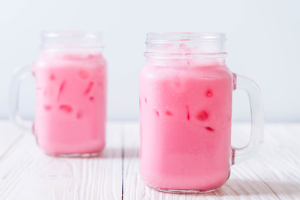 Pink milk