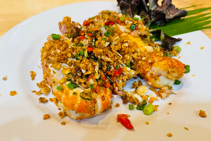 กุ้งคั่วพริกเกลือ