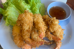 กุ้งชุปแป้งทอด