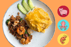 ไข่ข้น โคตรกะเพราหมือ หมึก กึ๋ง