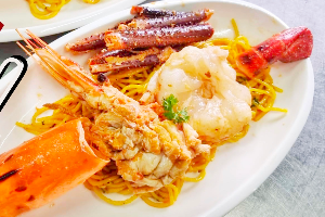 สปาเก็ตตี้ตาปีมันกุ้ง(สอบถามก่อน)