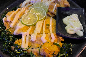 ไก่ทอดครีมมะนาว