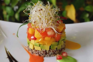 Timbale of Quinoa Avocado Mango // ควินัวอโวคาโด้มะม่วง