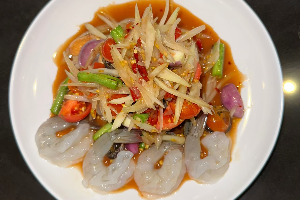 ตำปูปลาร้า กุ้ง