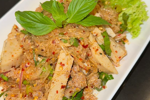 ยำวุ้นเส้น หมูยอ