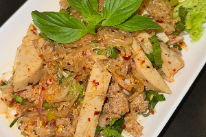 ลาบวุ้นเส้น หมูยอ