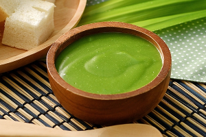 Thai pandan custard