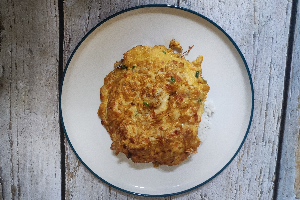 Rice + Omelet ข้าวไข่เจียว