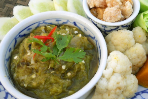 น้ำพริกหนุ่ม+ผักนึ่ง