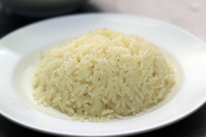 Rice Steamed With Chicken Soup