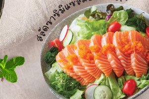 สลัดซาซิมิแซลมอน