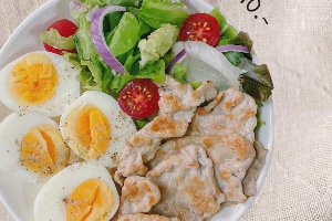 สันนอกหมู ไข่ต้มลีน