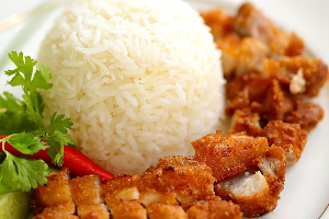 ข้าวหมูทอด