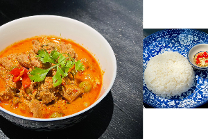 ข้าว+พะแนงหมู