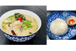 ข้าว+ต้มข่าไก่