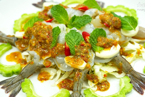 กุ้งแช่น้ำปลา