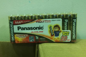 ถ่านอัลคาไลน์ AAA (แพ็ค 20ก้อน) Panasonic (650-0001)