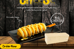 คอร์นด็อกบิ๊กชีส(ไม้สีส้ม) BIG CHEESE Corndog