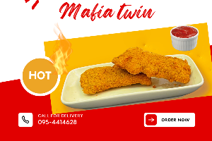 สะโพกไก่ไม่มีกระดูก ซอสเกาหลี 2 ชิ้น KOREAN SAUCE MAFIA TWIN=2 pcs