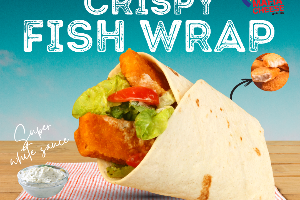 CRISPY FISH WRAP&CHEESE (แร็ปปลาทอด แถมราดชีสยืด) *เมนูแนะนำ-
