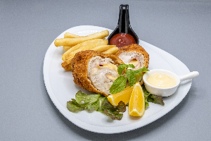 ไก่ทอดกอร์ดองเบลอ ( Cordon Bleu Chicken )