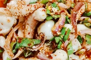 ลาบหนวดหมึก