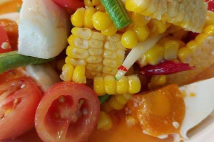 ตำข้าวโพดไข่เค็ม