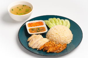 ข้าวมันไก่ผสม ธรรมดา
