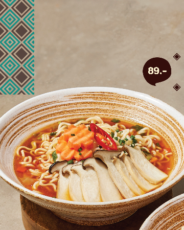 บะหมี่สไปซี่ เห็ด