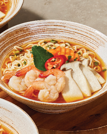 บะหมี่สไปซี่กุ้ง