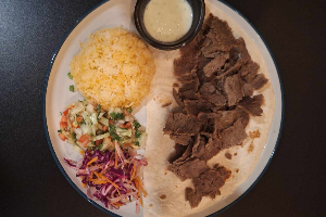 015 Beef Doner Set / ข้าวหน้าเนื้อเคบับ