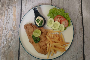 078 Fish & Chips / ปลาทอดมันฝรั่งทอด