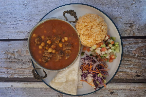 017 Stew Beef With Chickpea Set / ข้าวแกงเนื้อถั่วลูกไก่