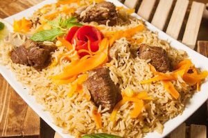 ข้าวบิรยาณีไก่ + เนื้อ (biryani chicken+beef)