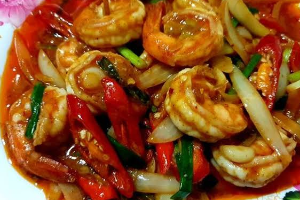 ผัดพริกเผา (กับข้าว)