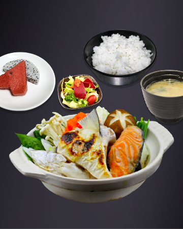 Atama Salmon Miso Set