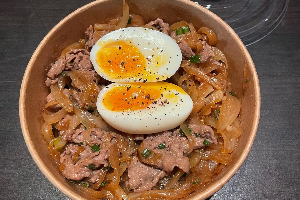 Beef Slice with Miso Rice Bowl