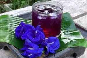 น้ำอัญชันมะนาว