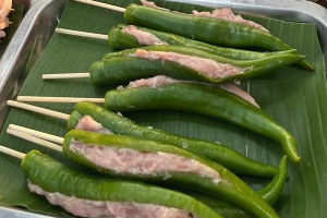 พริกหยวกยัดไส้หมูสับ