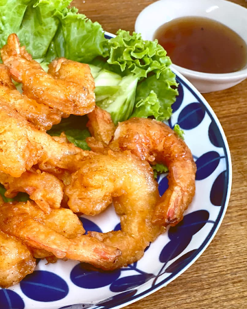กุ้งชุบแป้งทอด