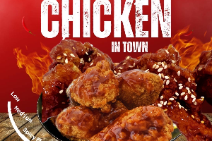 ไก่ทอดซอสเกาหลี= 5 ชิ้น, (KOREAN FRIED CHICKEN=5 pcs)