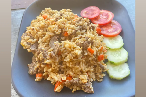 Fried rice beef