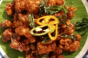 กากหมูผัดพริกขิง